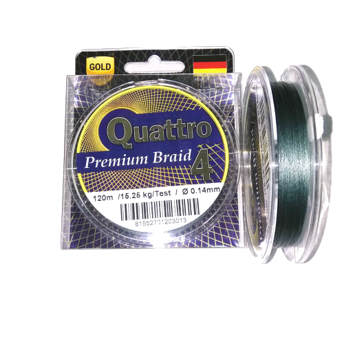 MYLON. Леска плетеная QUATRO PREMIUM BRAID 4 (Германия)